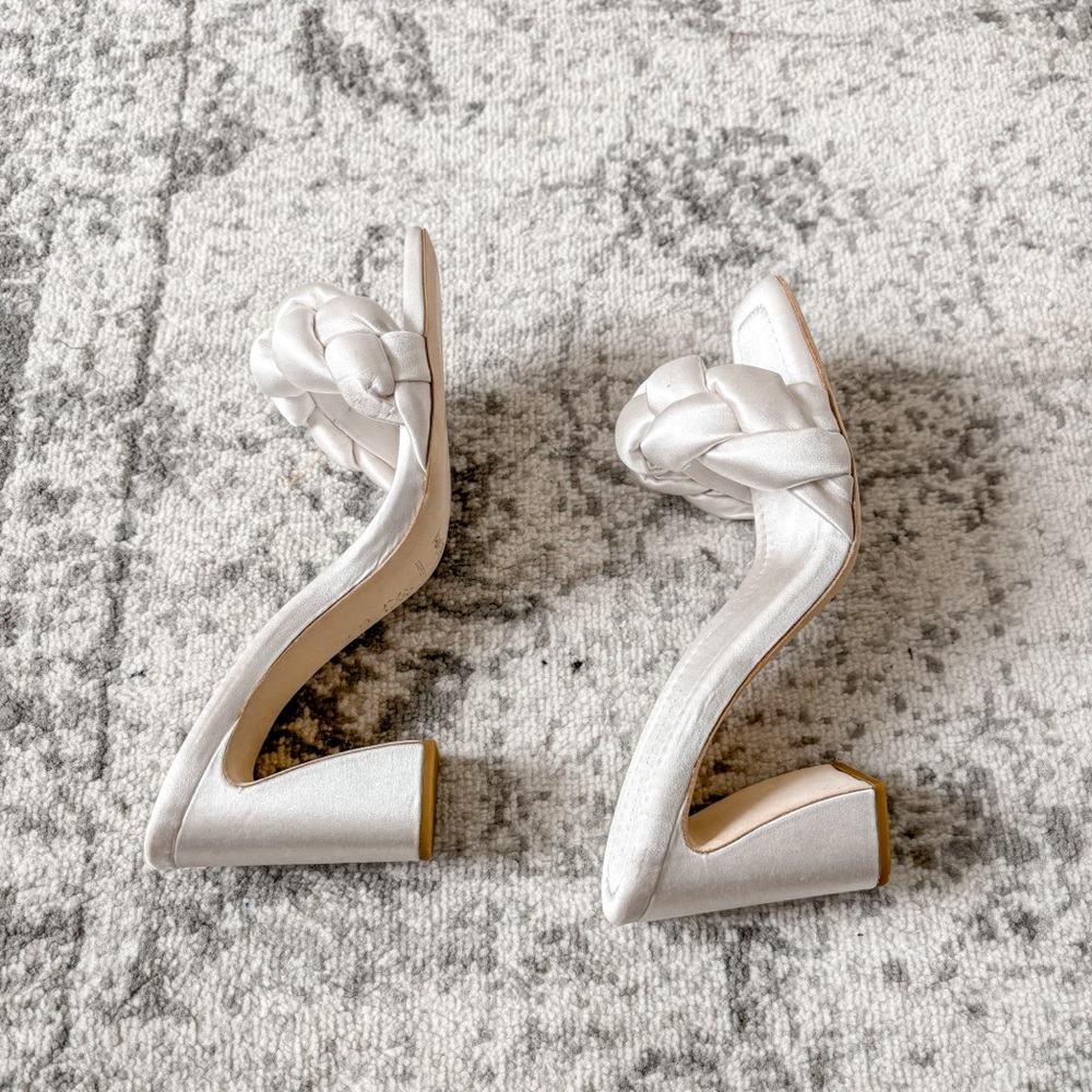 Loeffler Randall Silver Braided Heels - Picture 7 of 14